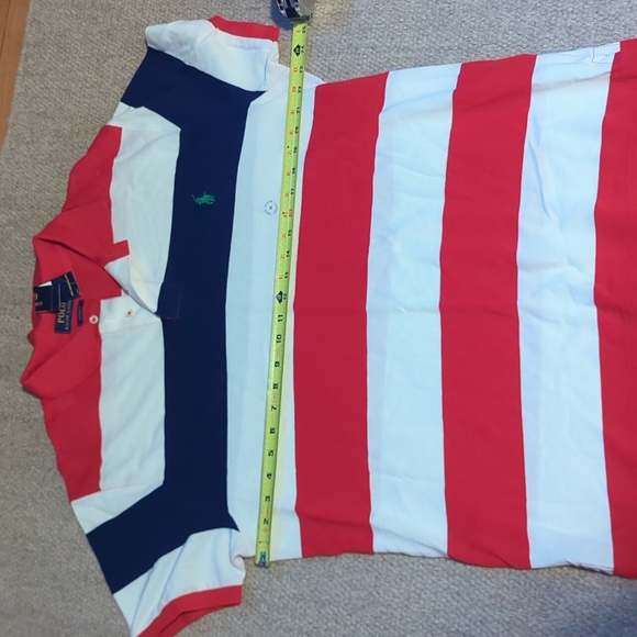 Mens Polo Ralph Lauren striped polo size XL custom fit NWT - Picture 7 of 8
